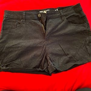 Black high waisted shorts